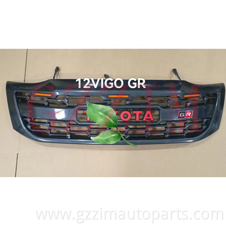 ABS Plastic Front Grille LED Middle Grille Used For Hilux Vigo 2012